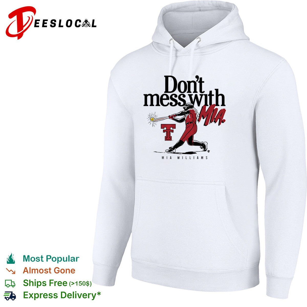 Mia Williams Texas Tech Red Raiders Don’t mess with MIA NCAA softball fan shirt Unisex