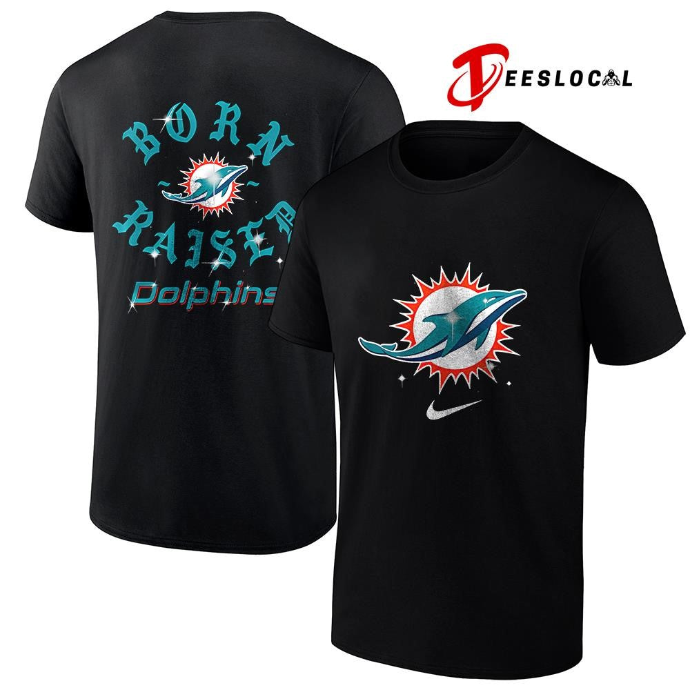 Miami Dolphins x Born and Raised logo shirt Unisex