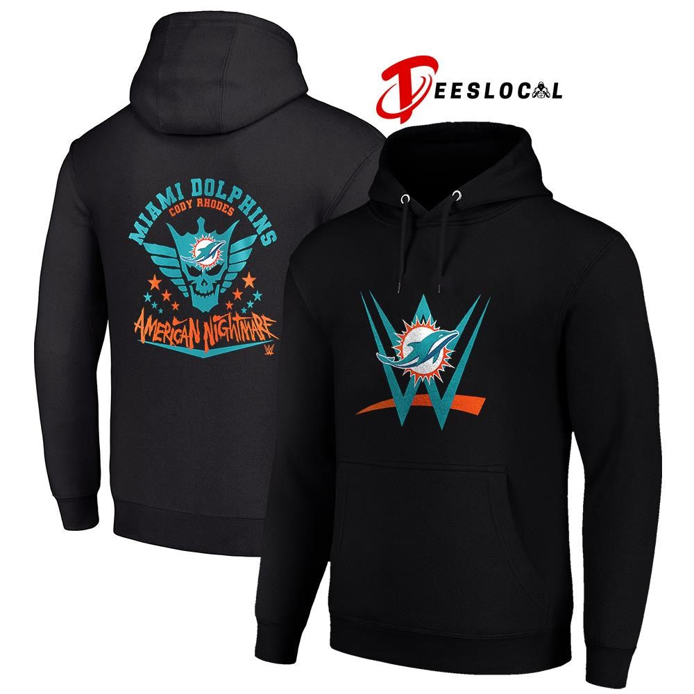 Miami Dolphins x Cody Rhones American nightmare logo shirt Unisex