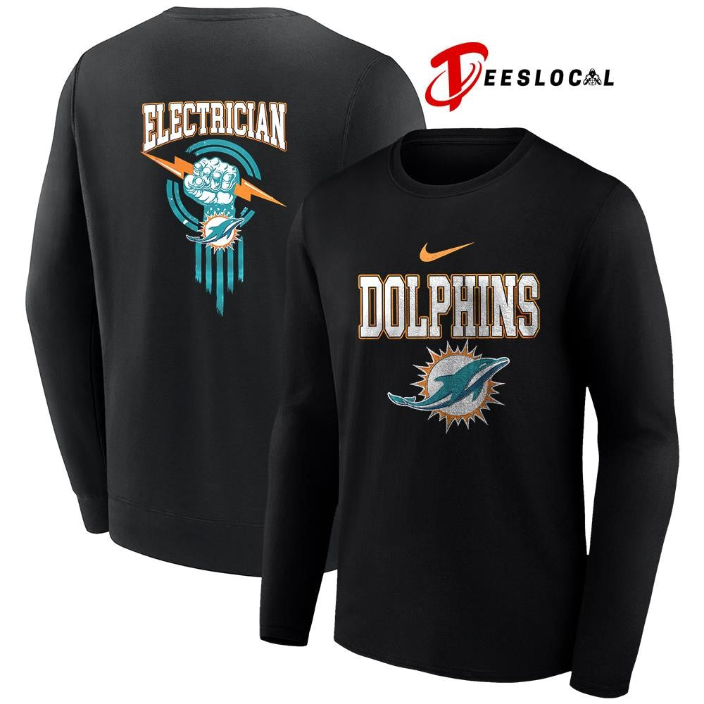 Miami Dolphins x Electrician logo shirt Unisex