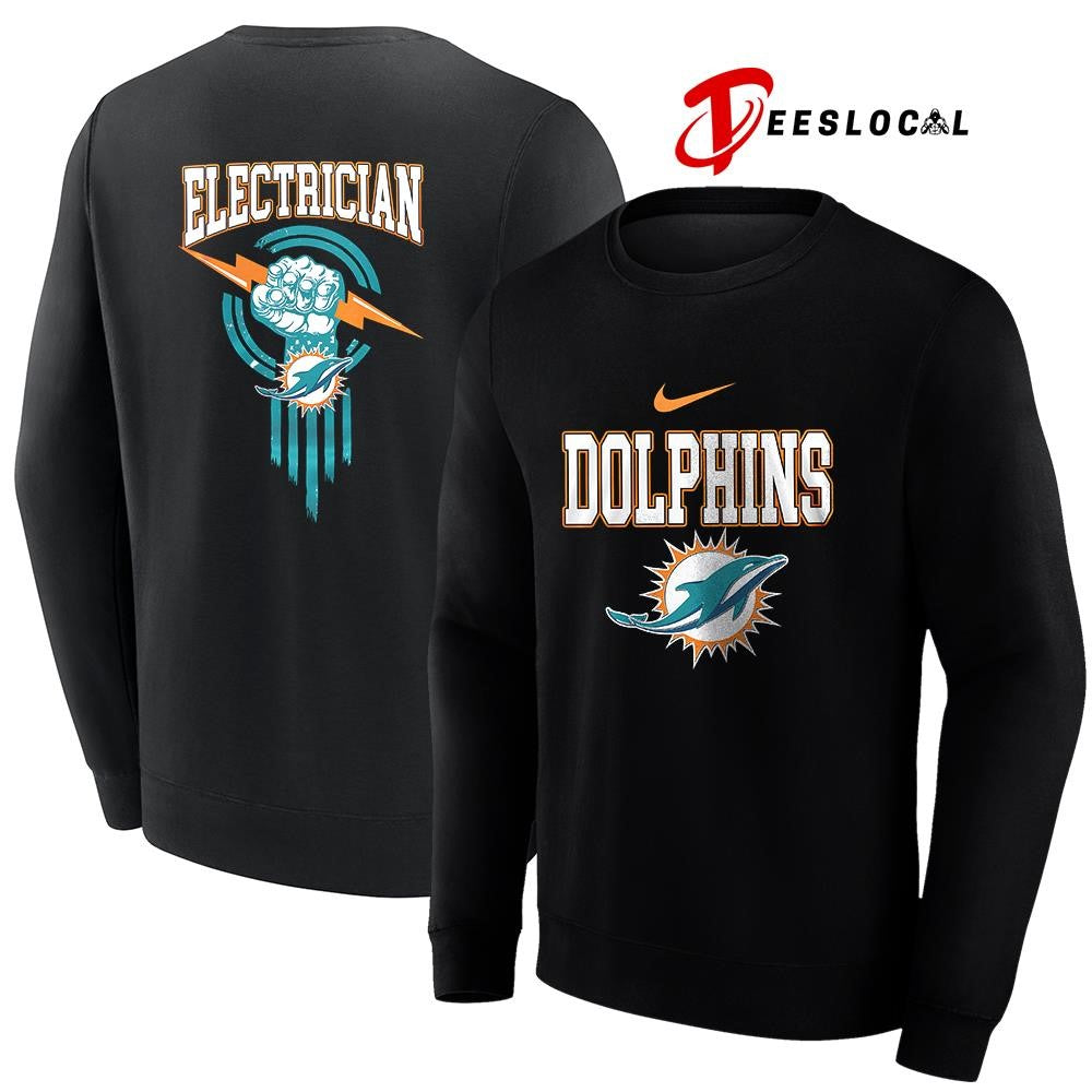 Miami Dolphins x Electrician logo shirt Unisex