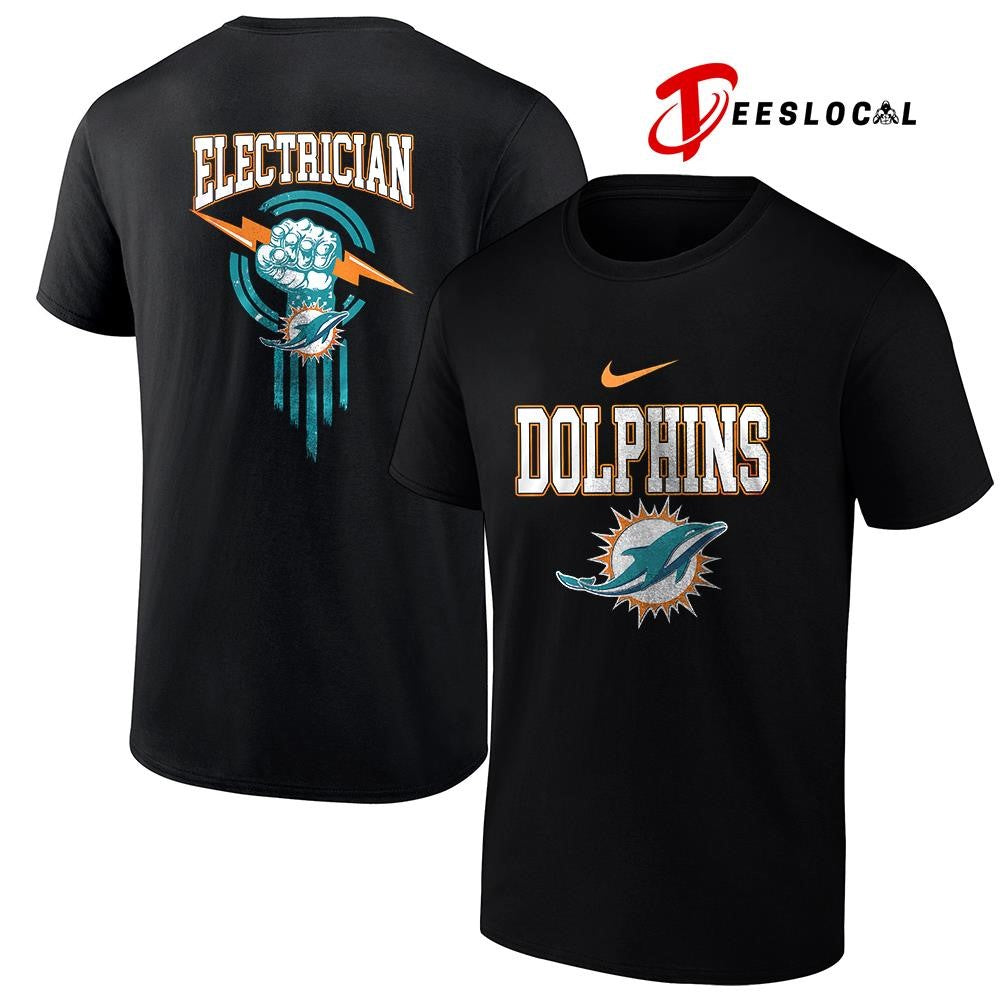 Miami Dolphins x Electrician logo shirt Unisex
