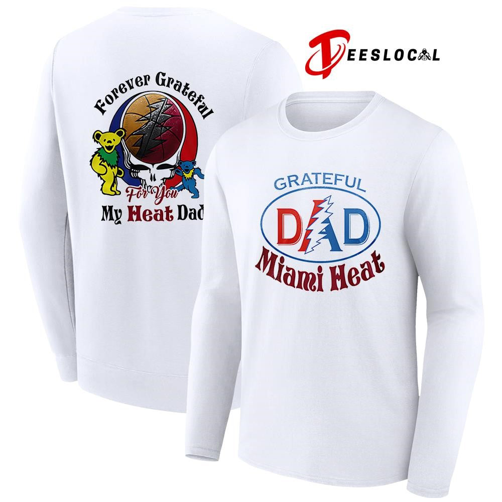 Miami Heat x Grateful Dead Father Day forever Grateful logo shirt Unisex