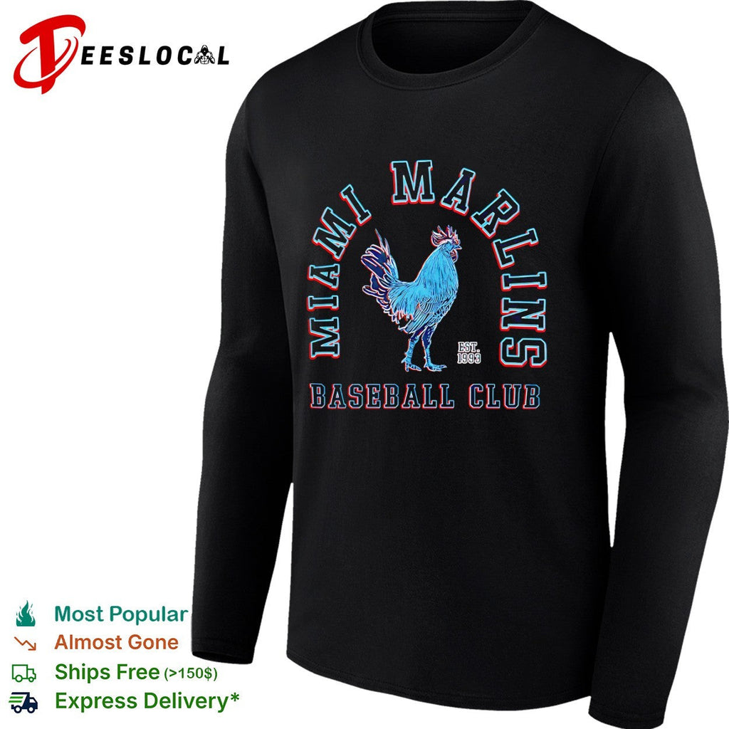 Miami Marlins Baseball Club Est 1993 Rooster Shirt Unisex