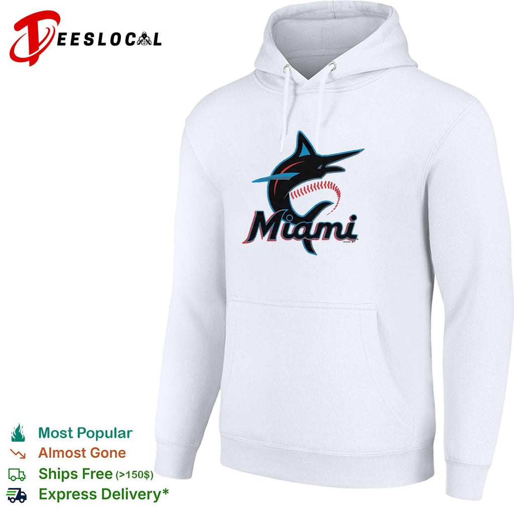 Miami Marlins marlin leaping fish script logo shirt Unisex