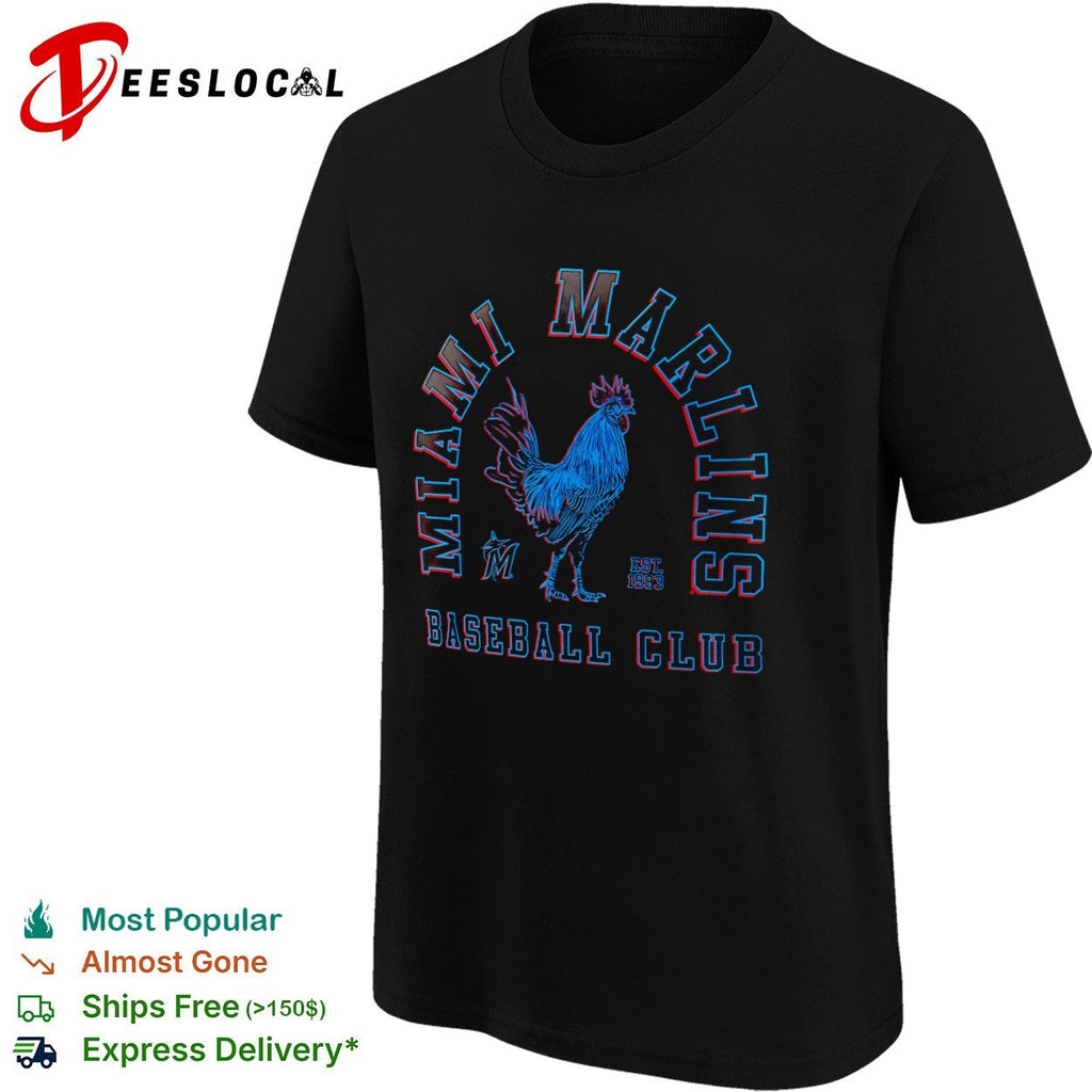 Miami Marlins rooster baseball club est 1993 shirt Unisex