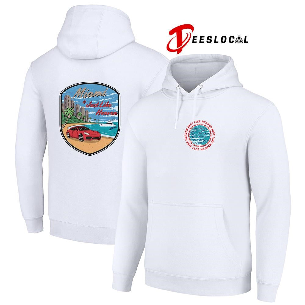 Miami is just like heaven logo graphic shirt Unisex