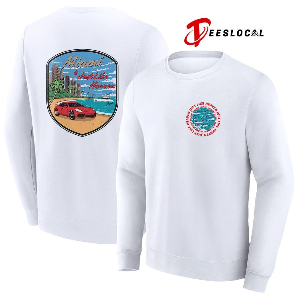 Miami is just like heaven logo graphic shirt Unisex