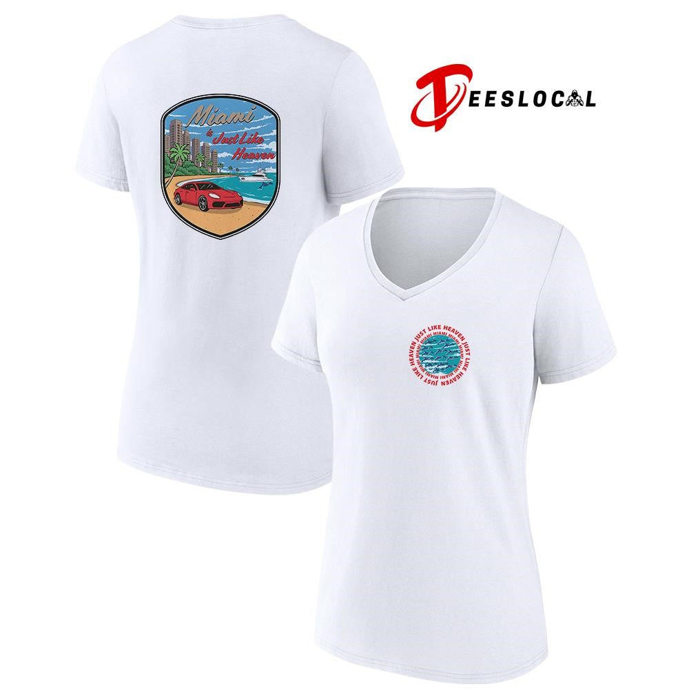 Miami is just like heaven logo graphic shirt Unisex
