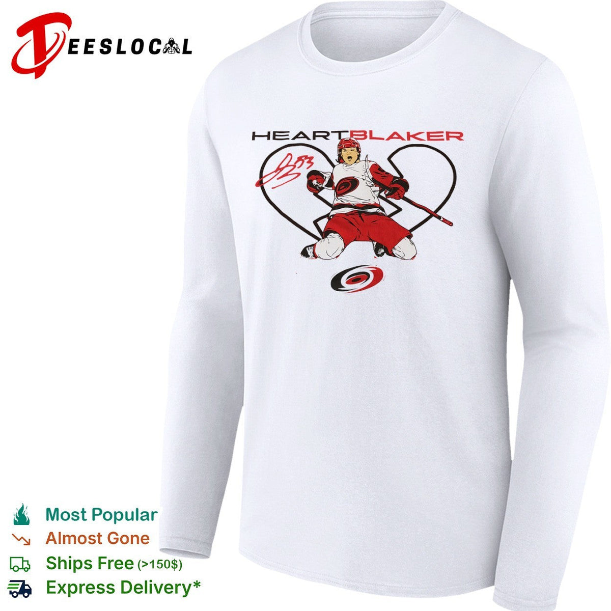 Michael Bunting Carolina Hurricanes NHL heartblaker shirt Unisex