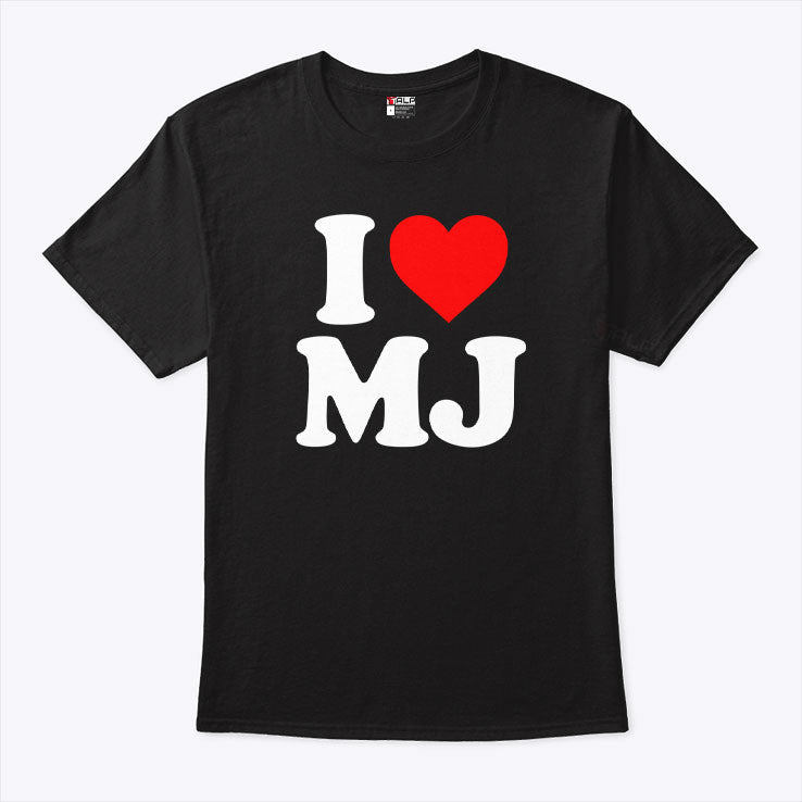 Michael Jackson I Love MJ T Shirt Unisex