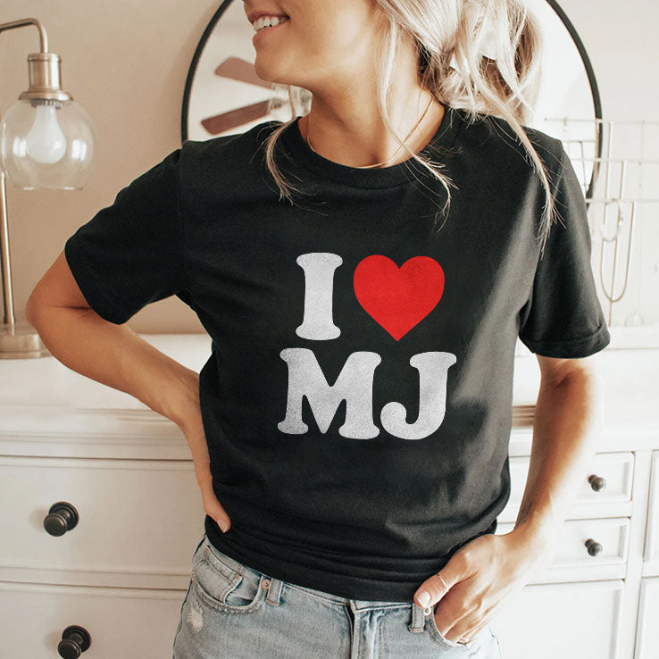 Michael Jackson I Love MJ T Shirt Unisex