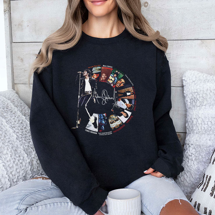 Michael Jackson Signature Album Timeline T Shirt Unisex
