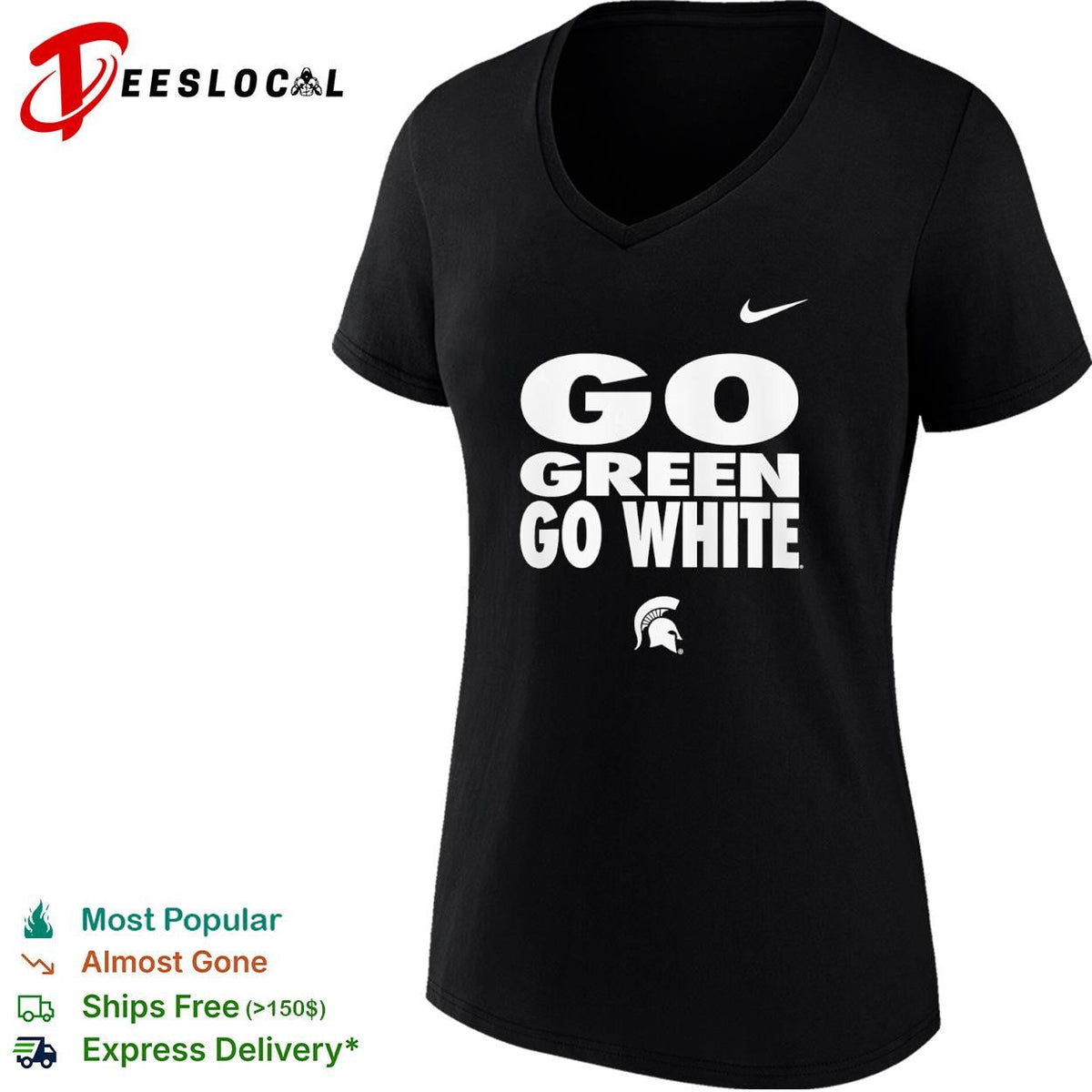 Michigan State Spartans Go Green Go White shirt Unisex