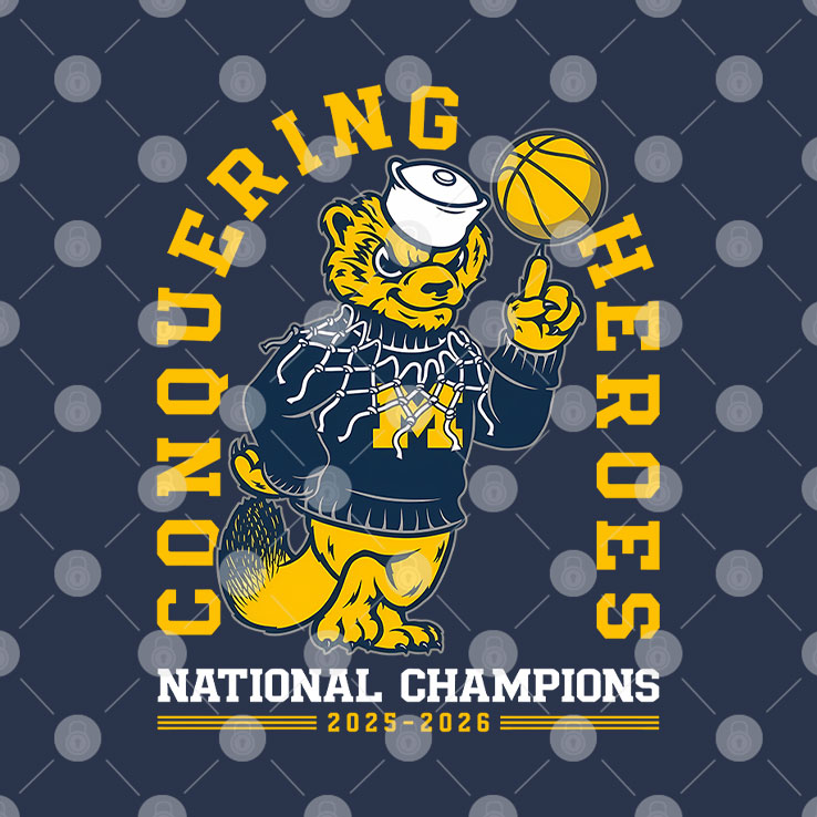 Michigan Wolverines Conquering Heroes National Champions 2025 2026 Unisex
