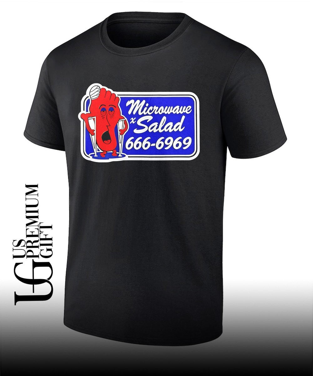 Microwave Salad Foot cartoon shirt Unisex