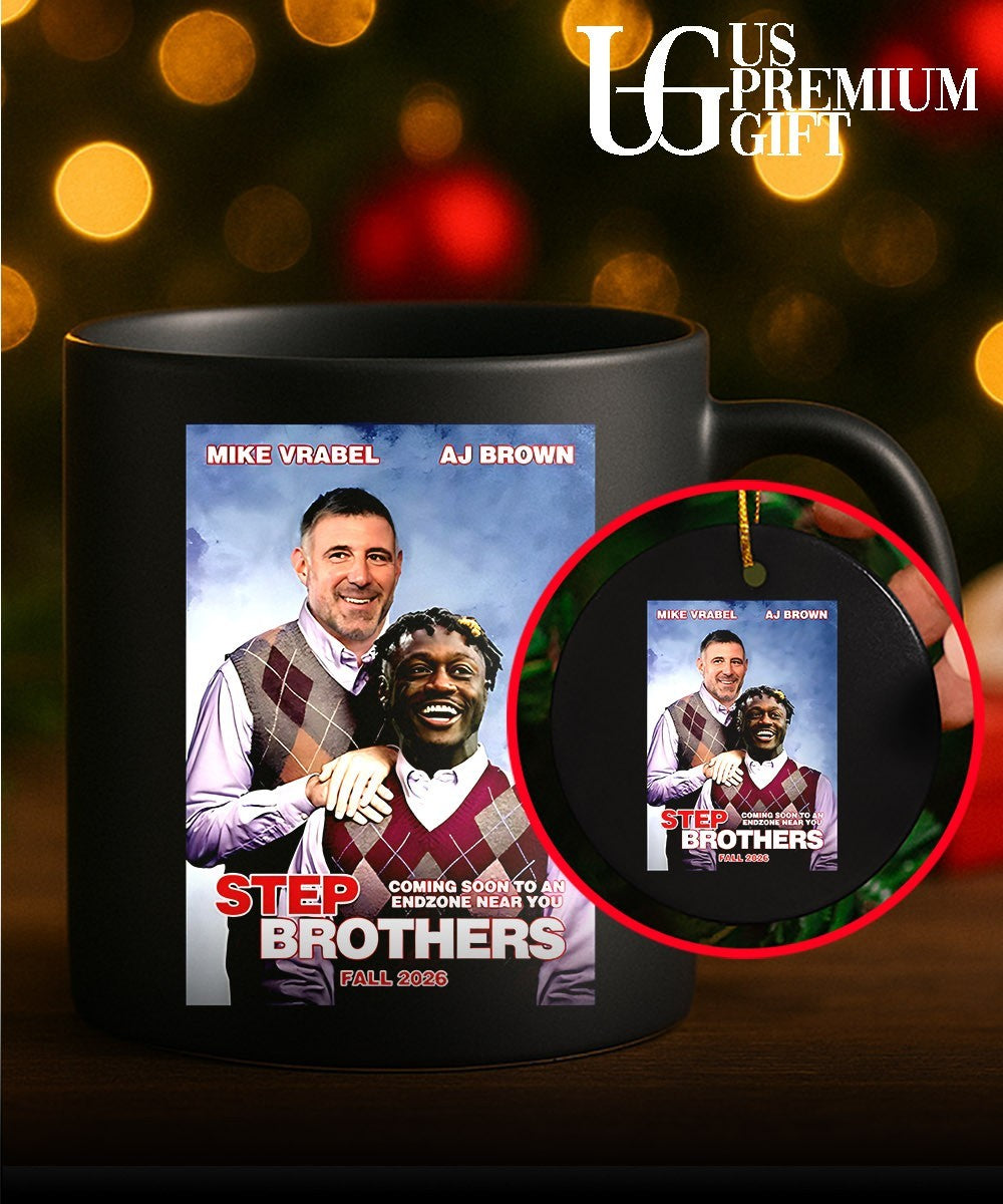Mike Vrabel and AJ Brown Step Brothers Coming Soon to an Endzone Near You shirt Unisex