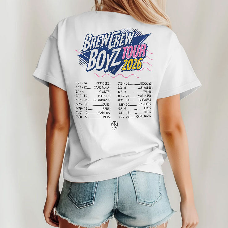 Milwaukee Brewers Brew Crew Boyz Tour 2026 Shirt Unisex