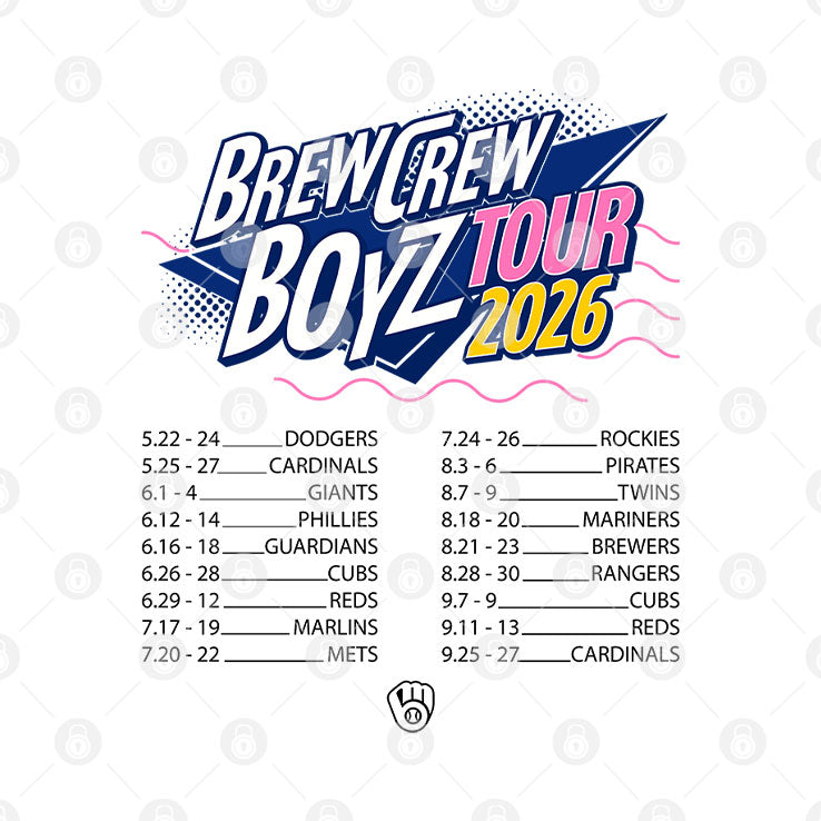 Milwaukee Brewers Brew Crew Boyz Tour 2026 Shirt Unisex