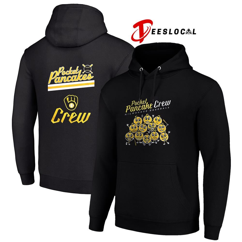 Milwaukee Brewers Pocket Pancake crew graphic shirt Unisex
