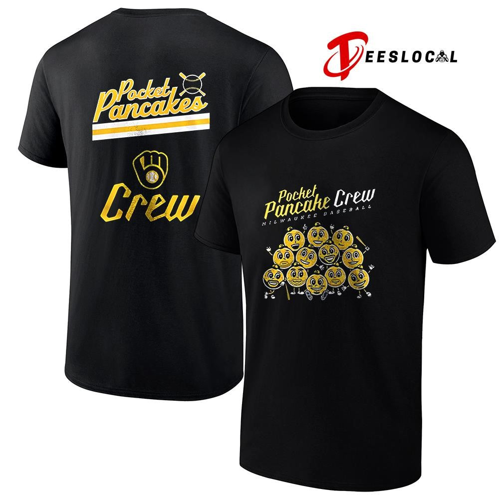 Milwaukee Brewers Pocket Pancake crew graphic shirt Unisex