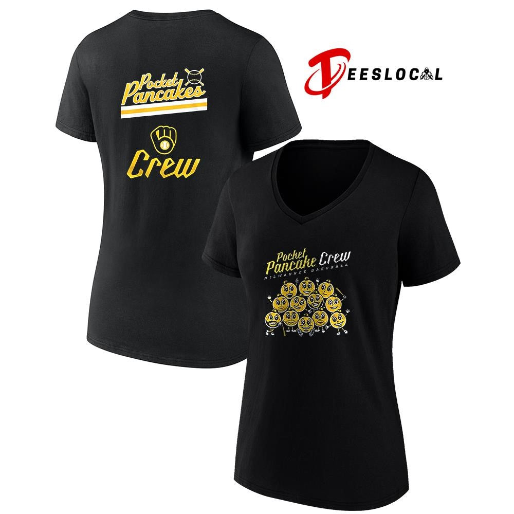 Milwaukee Brewers Pocket Pancake crew graphic shirt Unisex