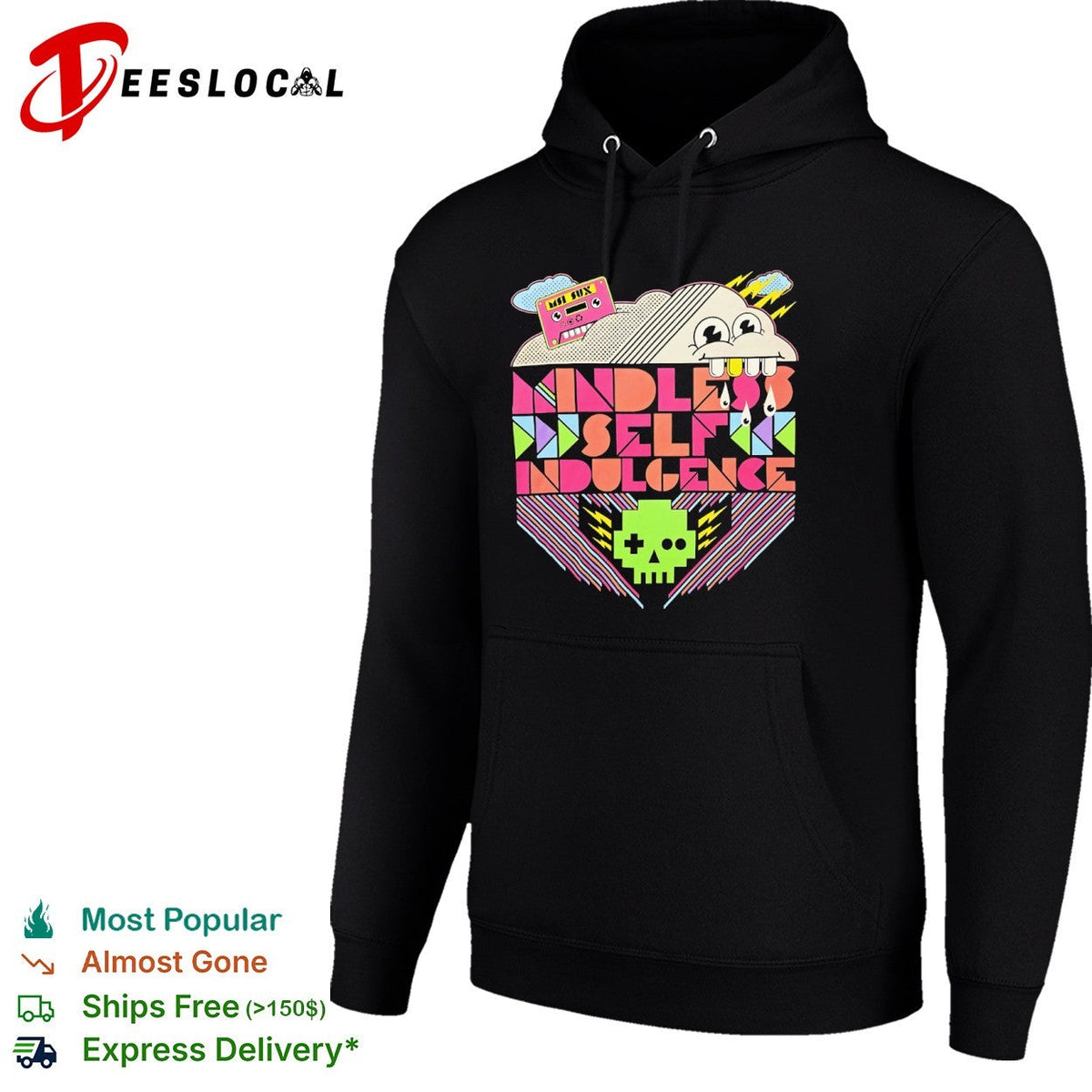 Mindless Self Indulgence MSI sux retro 8 bit pixel skull band shirt Unisex