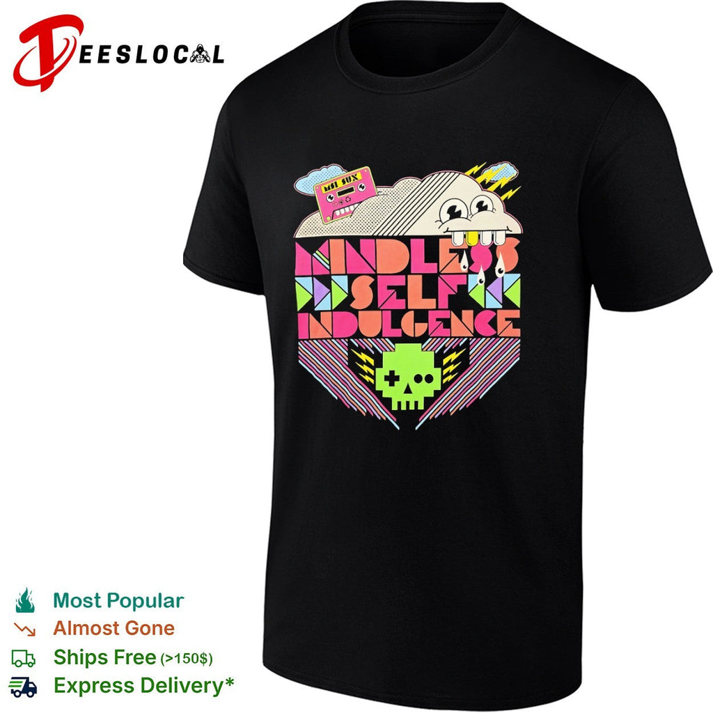 Mindless Self Indulgence MSI sux retro 8 bit pixel skull band shirt Unisex
