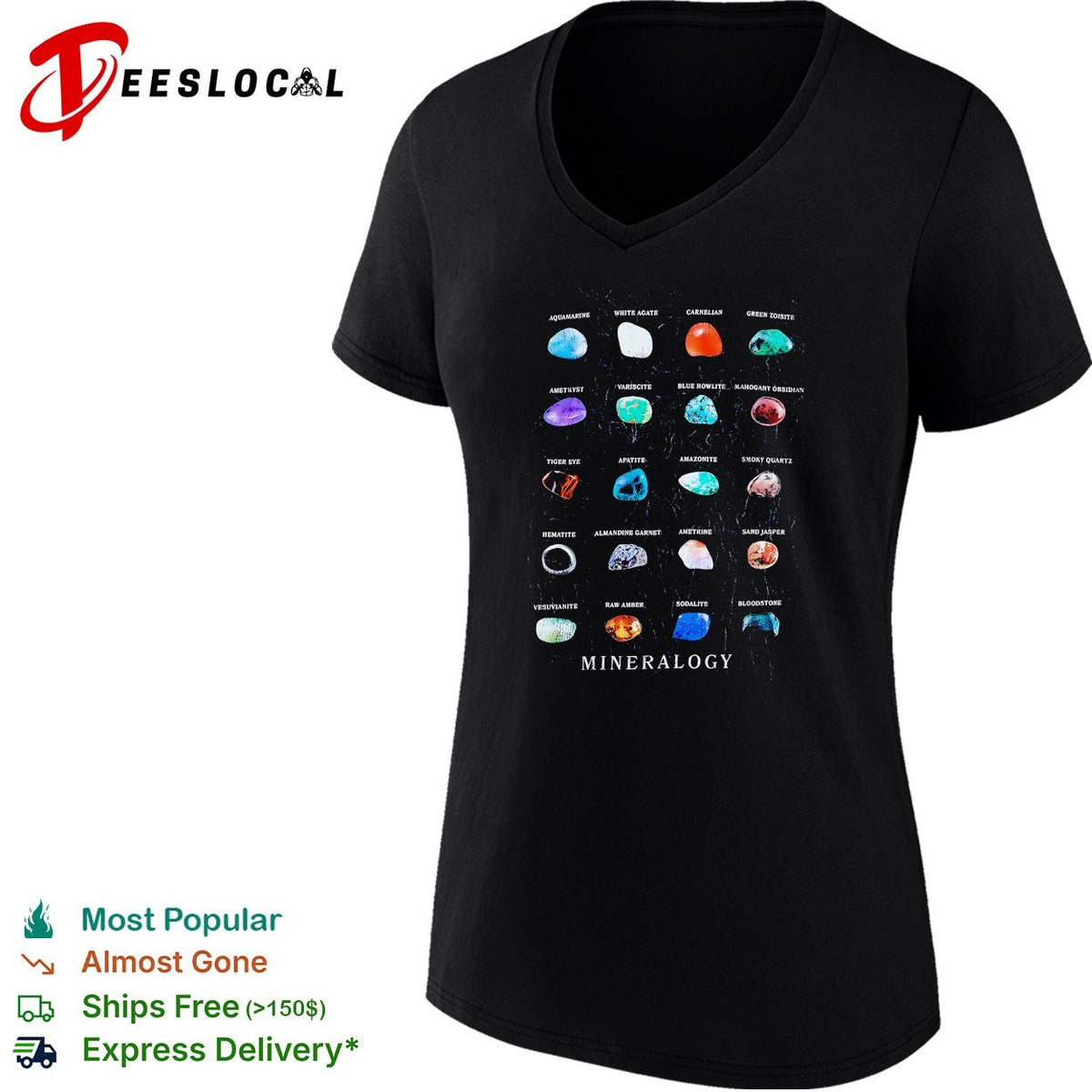 Mineralogy gemstones shirt Unisex