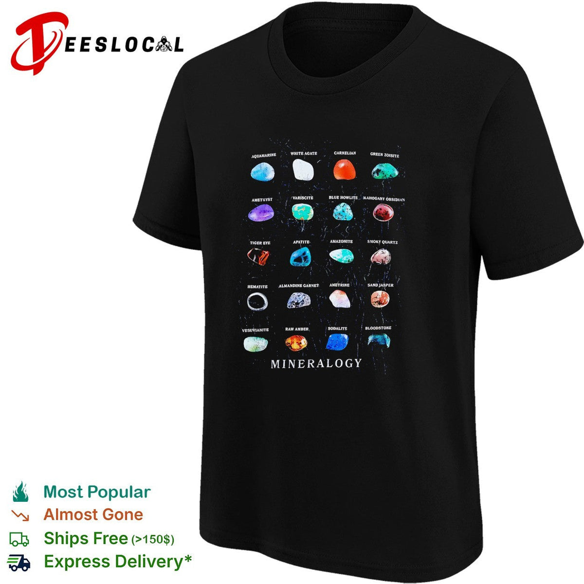 Mineralogy gemstones shirt Unisex