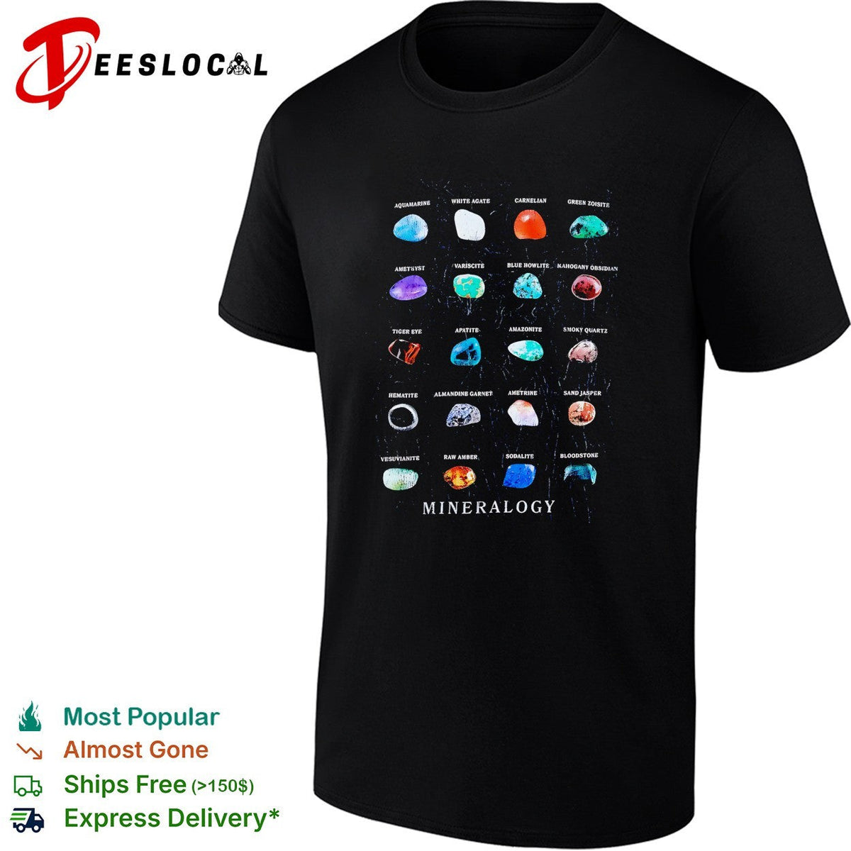 Mineralogy gemstones shirt Unisex