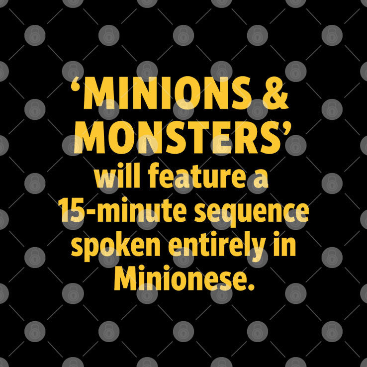 Minions & Monsters 15-Minute Minionese Sequence T Shirt Unisex