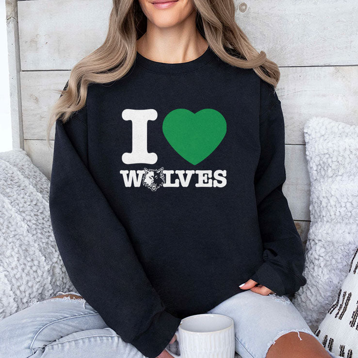 Minnesota Timberwolves I Heart Wolves T Shirt Unisex