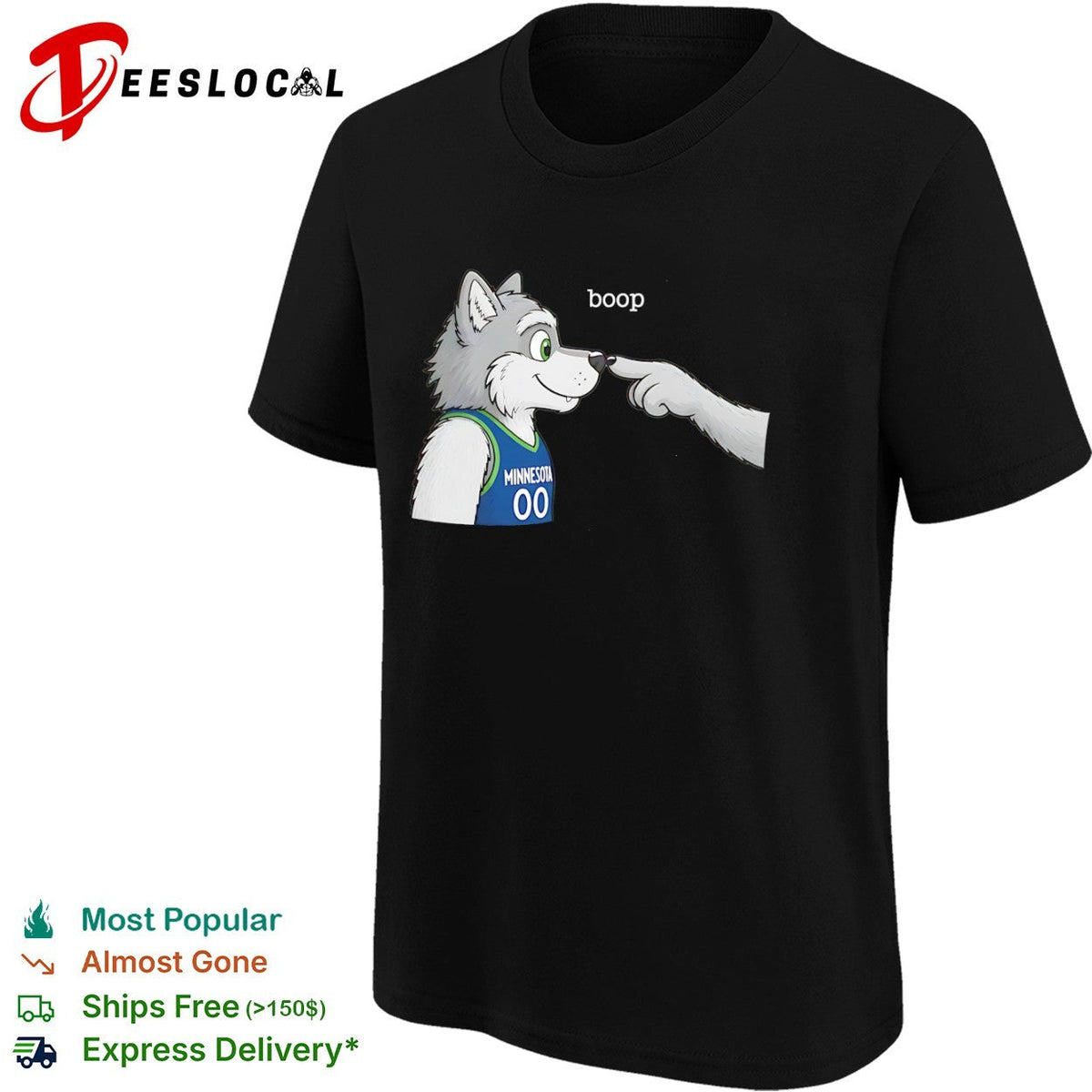 Minnesota Timberwolves NBA Boop Mascot Cartoon shirt Unisex
