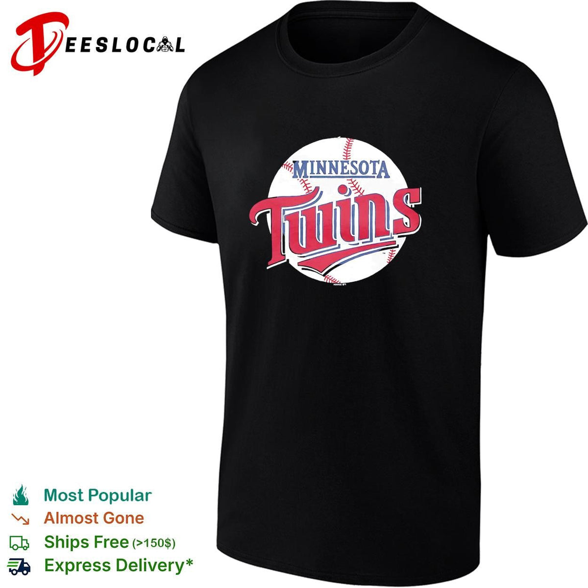 Minnesota Twins script circle TC vintage baseball logo shirt Unisex