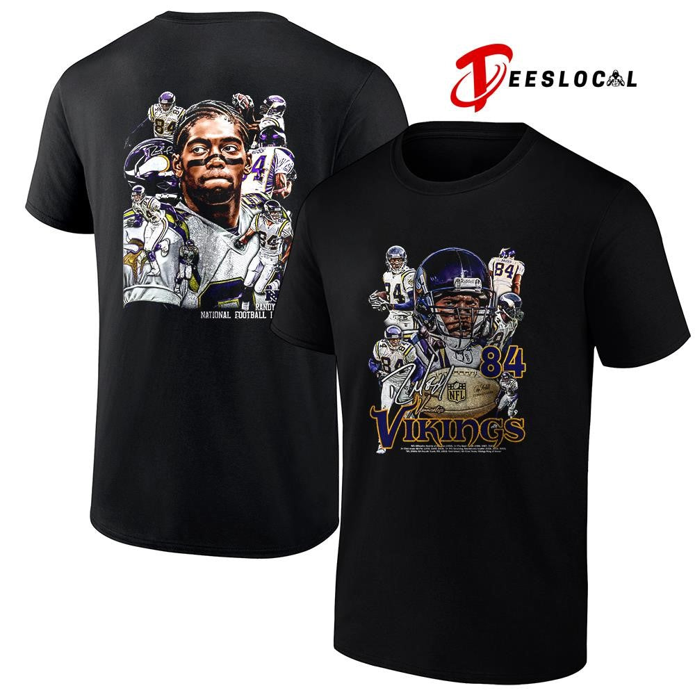 Minnesota Vikings Randy Moss graphic signature shirt Unisex