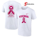 Minnesota Vikings never ever giving up hope breast cancer awareness shirt Unisex