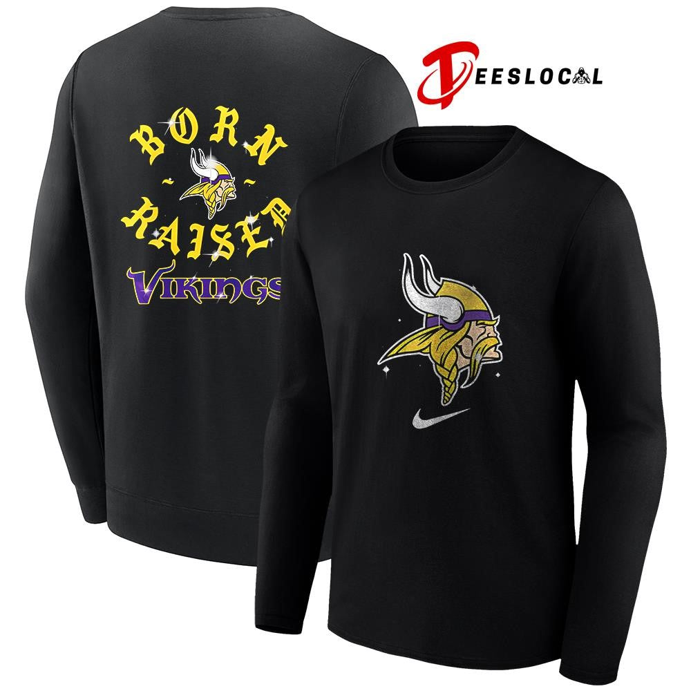 Minnesota Vikings x Born and Raised logo shirt Unisex