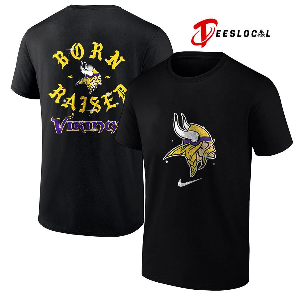 Minnesota Vikings x Born and Raised logo shirt Unisex
