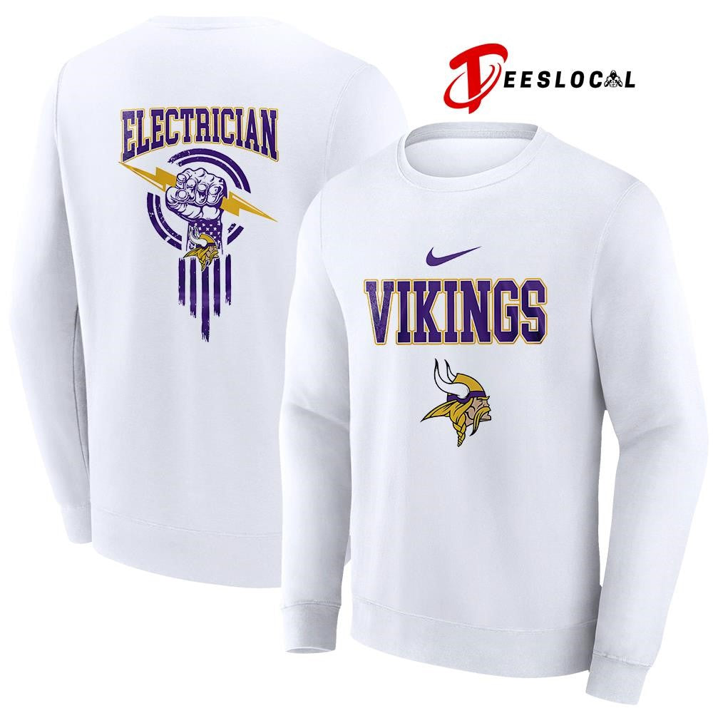 Minnesota Vikings x Electrician logo shirt Unisex