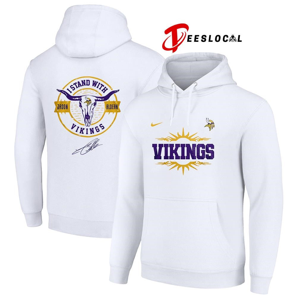 Minnesota Vikings x Jason Aldean I stand signature logo shirt Unisex