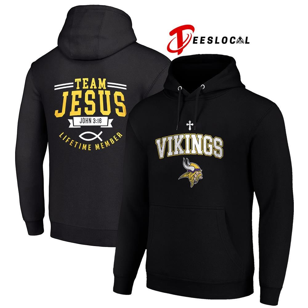 Minnesota Vikings x team Jesus lifetime member John 3 16 logo shirt Unisex