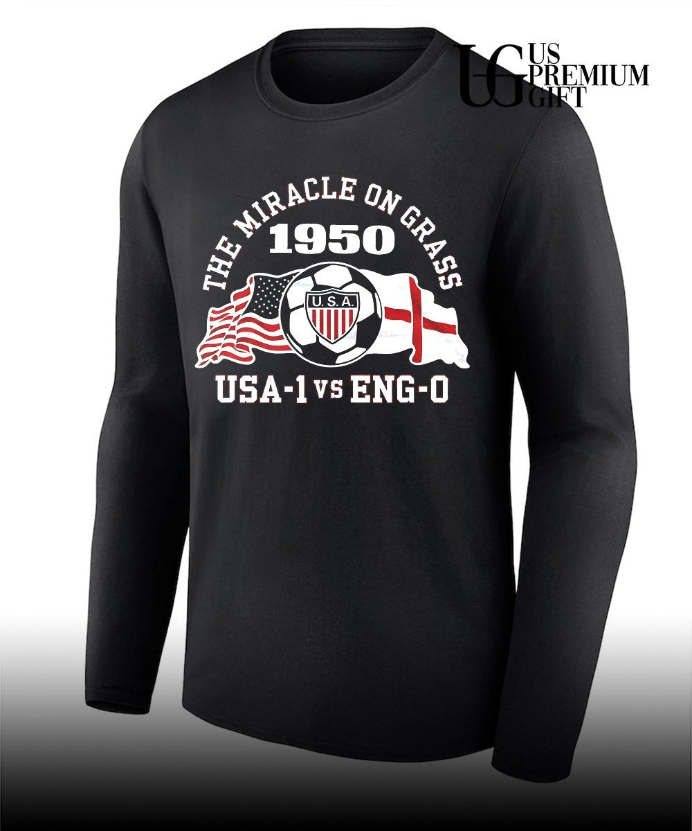 Miracle on Grass 1950 USA-1 vs ENG-0 flag shirt Unisex