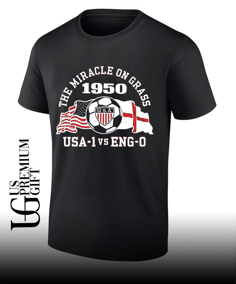 Miracle on Grass 1950 USA-1 vs ENG-0 flag shirt Unisex
