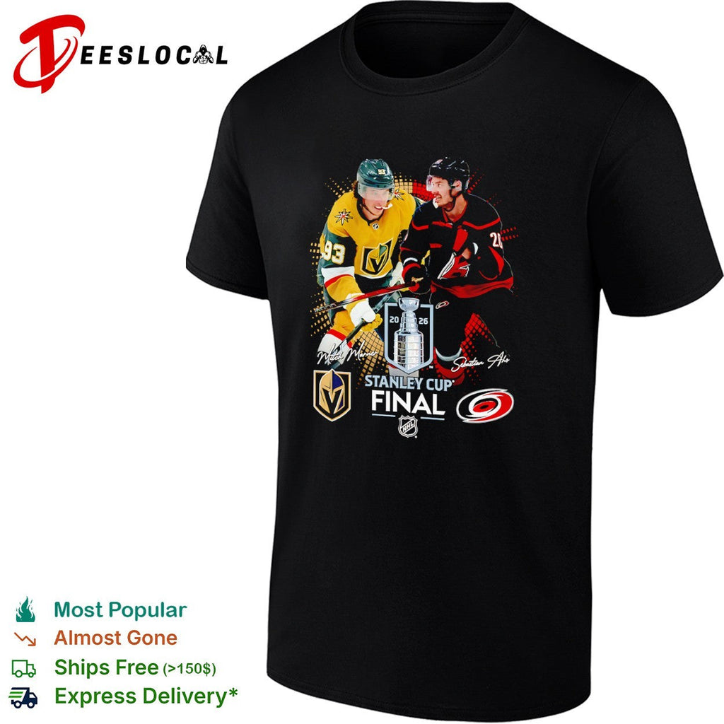 Mitch Marner Vegas Golden Knights vs Sebastian Aho Carolina Hurricanes 2026 shirt Unisex