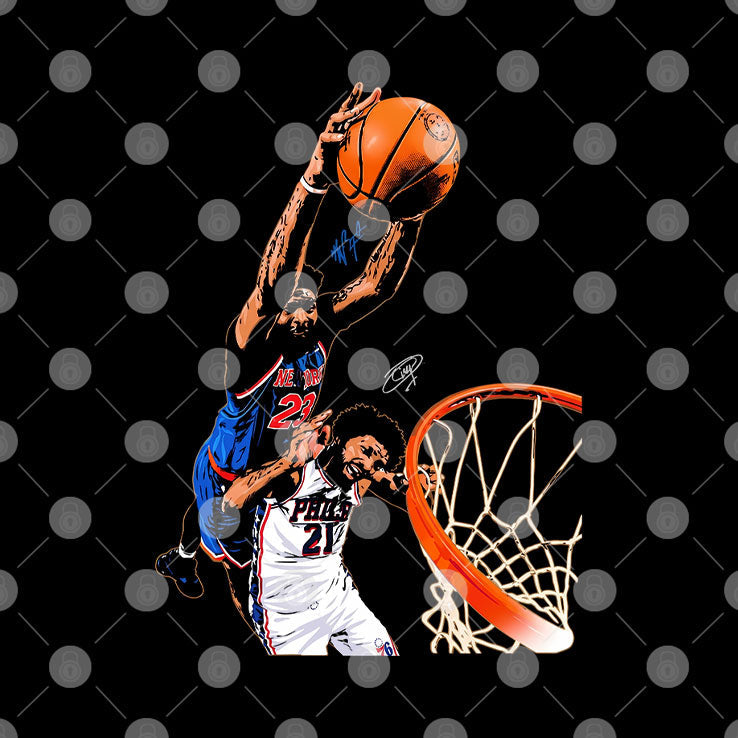 Mitchell Robinson Dunk Joel Embiid Tee Unisex