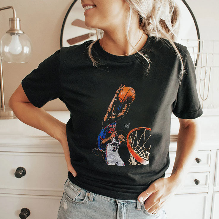 Mitchell Robinson Dunk Joel Embiid Tee Unisex