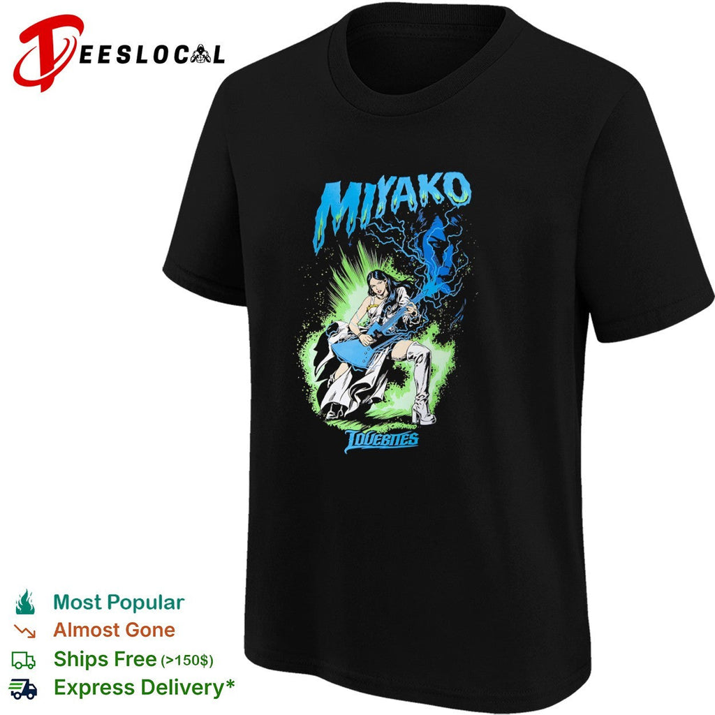 Miyako Lovebites Heavy Metal Guitarist Electric Lightning shirt Unisex