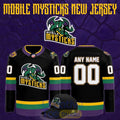 Mobile Mysticks 2026 New Black Custom Hockey Jersey Unisex