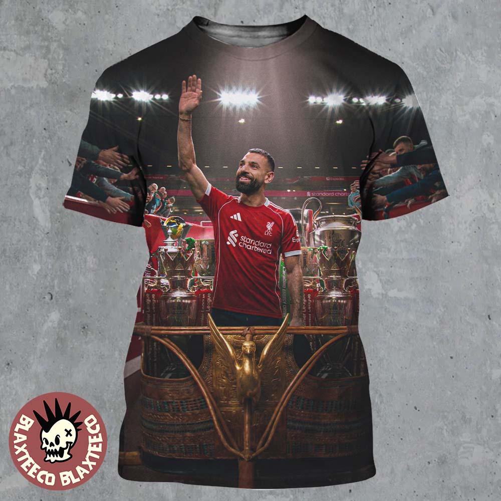 Mohamed Salah The Egyptian King Says Farewell Leaving Liverpool After 9 Seasons All Over Print Shirt